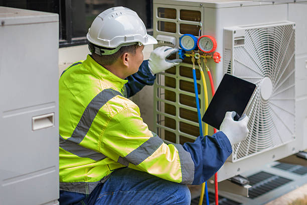Professional Air Duct Cleaning technician working in East Mc Keesport, PA
